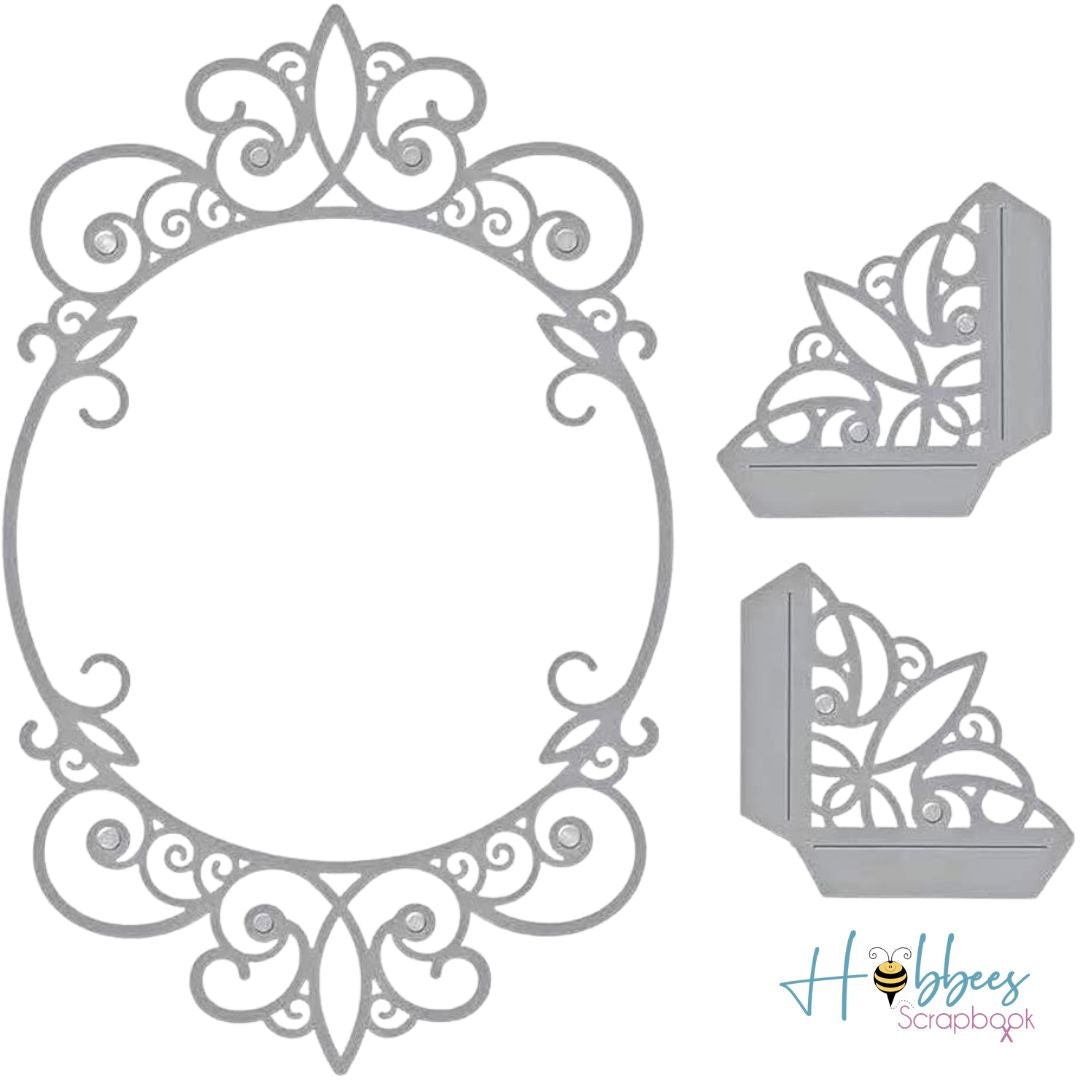 Suaje de Borde Circular y Esquineros DC2046 Dados de Corte / Suajes / Troqueles Hobbees