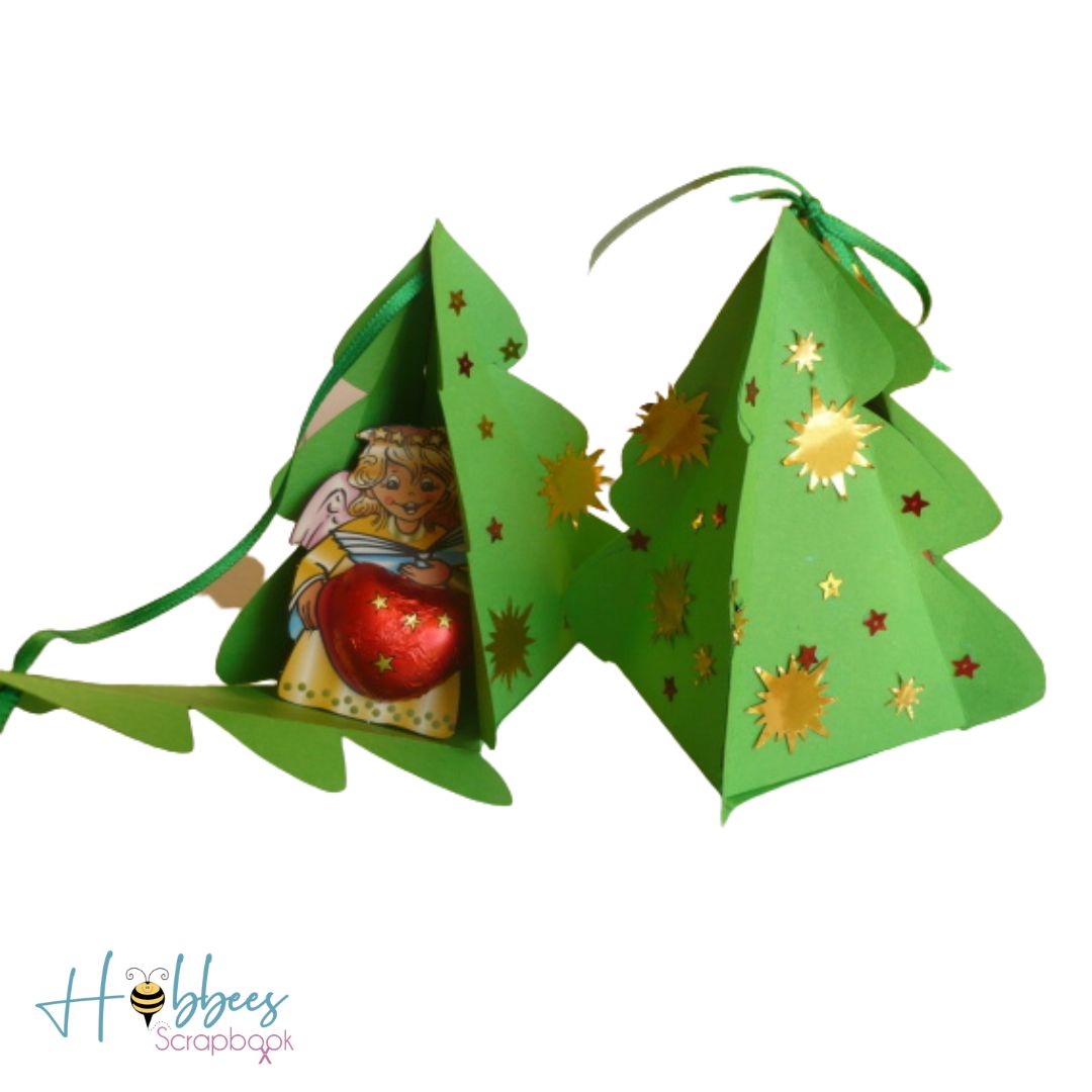 Suaje de Cajita de Pino Navideño Dados de Corte / Suajes / Troqueles Hobbees