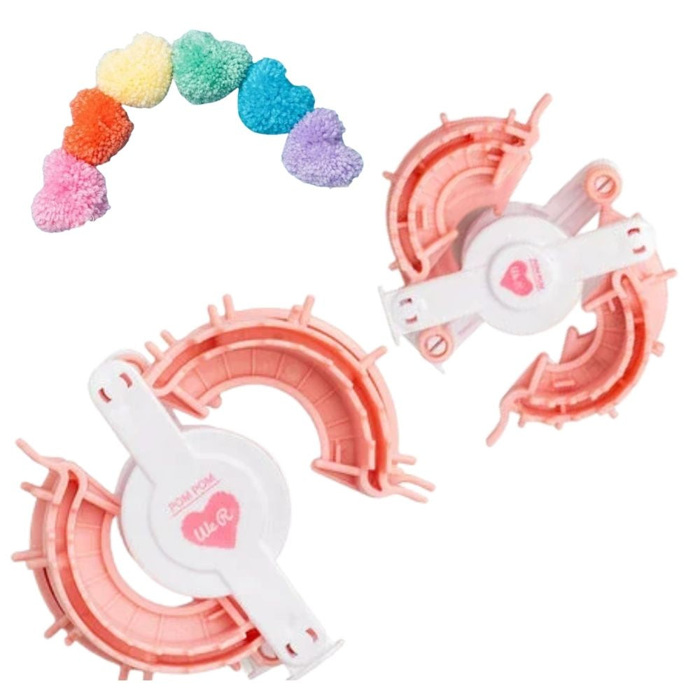 Heart Pom Pom Makers / Herramienta Para Crear Pompones Herramientas We R Memory Keepers