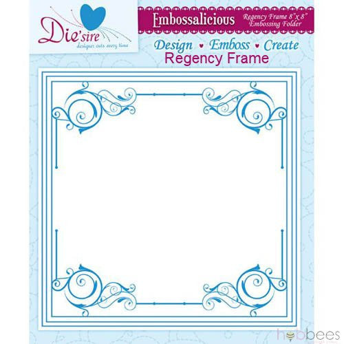 Embossalicious Regency Frame 8" x 8" / Folder de Grabado Grande Marco Decorado