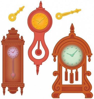 Suaje de corte de Relojes Antigüos / Retro Mod Clocks Die Descontinuado Spellbinders
