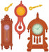Suaje de corte de Relojes Antigüos / Retro Mod Clocks Die Descontinuado Spellbinders
