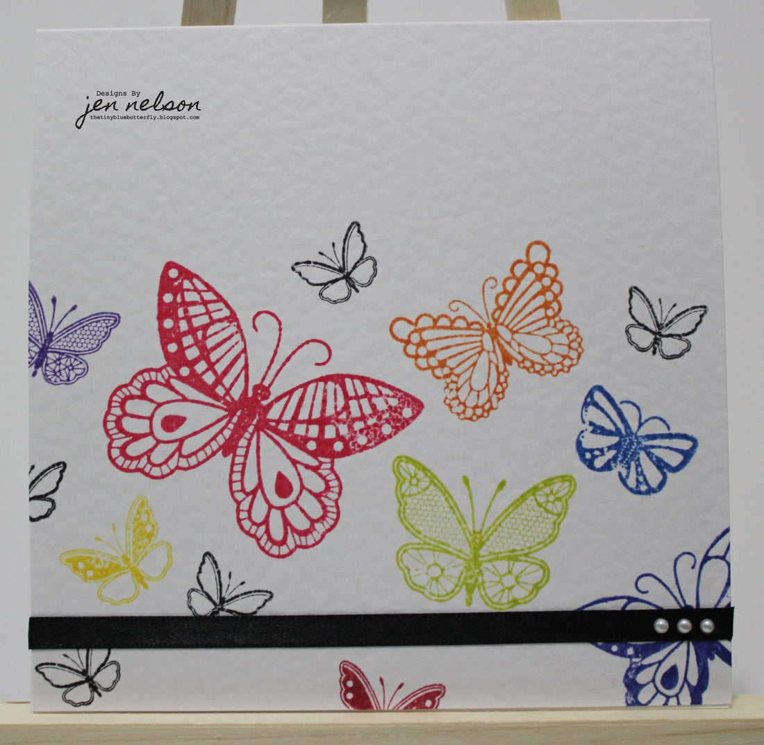 Clear Stamps Butterflies / Sellos Transparentes de Mariposa Descontinuado Martha Stewart