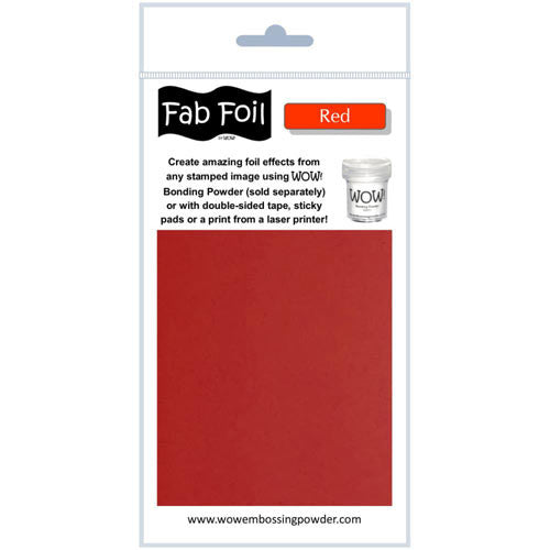 Red Fab Foil / Papel Metalizado Rojo