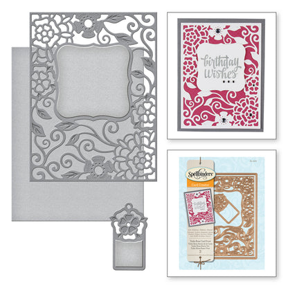 Nestabilities A2 Card Creator Dies Tudor Rose / Suajes de Corte Marco de Rosas Descontinuado Spellbinders