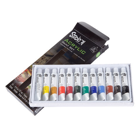 Studio 71 Acrylic Paint Set / Set de 12 Tubos Pintura Acrílica Descontinuado Darice