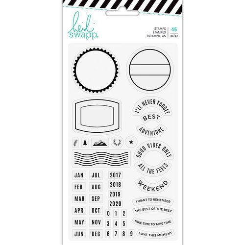 Hawthorne Clear Stamps Date / Sellos de Fechas Descontinuado Heidi Swapp