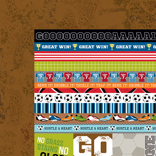 Soccer Double-Sided Cardstock Borders &amp; Details / Block Cartulina de Futbol Descontinuado Bella Boulevard
