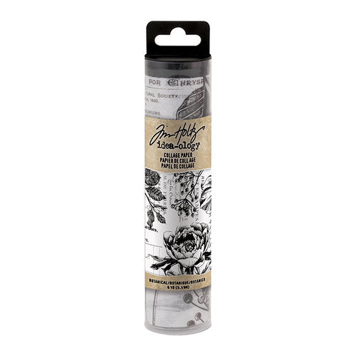 Tim Holtz Collage Paper Botanical / Papel con Diseño Floral Papel Tim Holtz