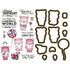 Cling Mounted Rubber Stamps and Dies Sweet Treats / Sellos Cling y Suajes de Cerditos Descontinuado LDRS Creative