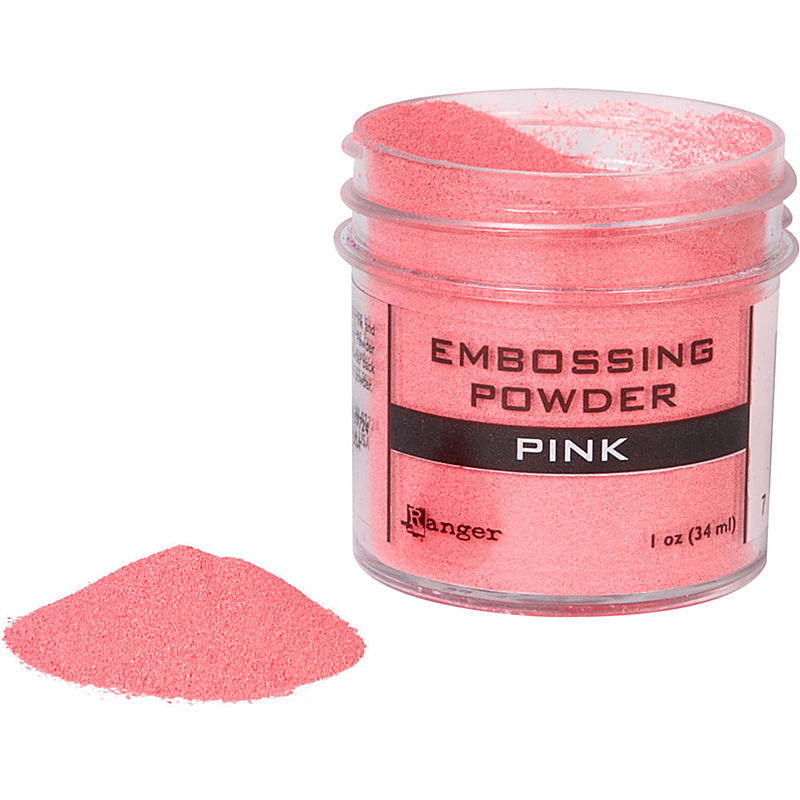 Pink Embossing Powder / Polvos de Realce rosa