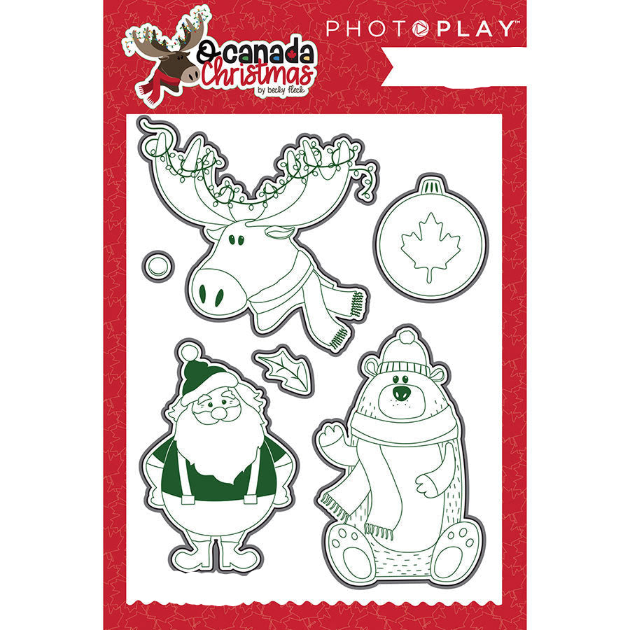 Canada Christmas Stamps / Sellos de Polímero Navideños Sellos Photo Play