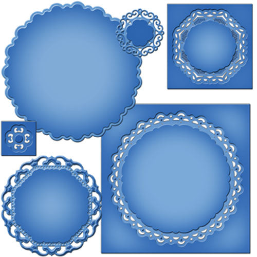 Nestabilities Dies Majestic Circles  / Suajes de Corte y Realce Círculos Majestuosos Descontinuado Spellbinders