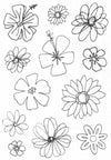Patricia´s garden Stamps / Sellos de Polímero de Flores