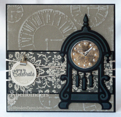 Suaje de corte de Relojes Antigüos / Retro Mod Clocks Die Descontinuado Spellbinders