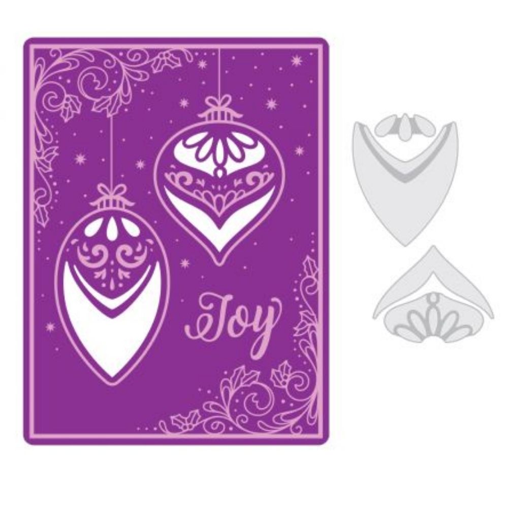 Impresslits Folder Seasons Of Joy / Suaje Corte y Grabado Navidad