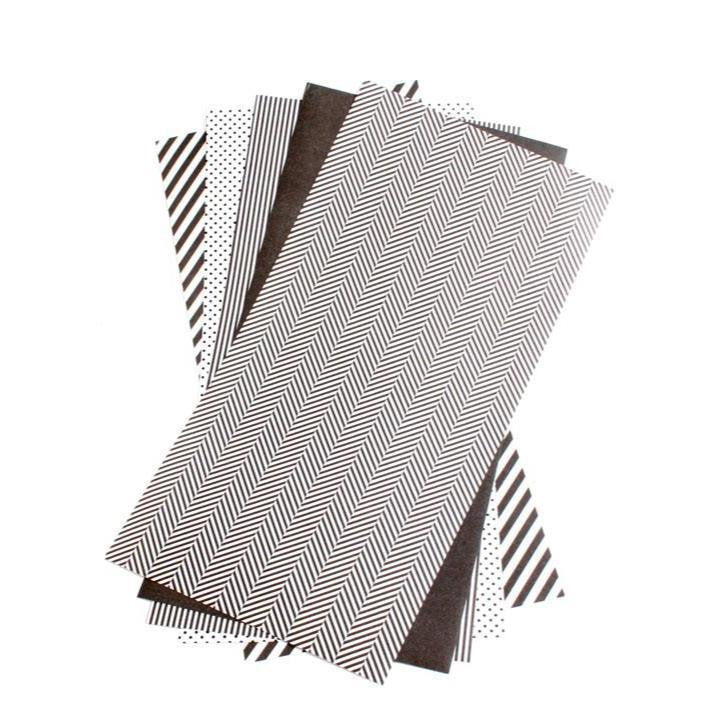 Shape´N Tape Decorative Black Adhesive Sheets / Hojas Adhesivas Tipo Washi Negro