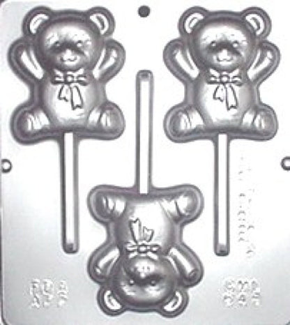 Sheet-Bears Lollipop Mold / Molde de Paleta de Osito Descontinuado Lorann Gourmet