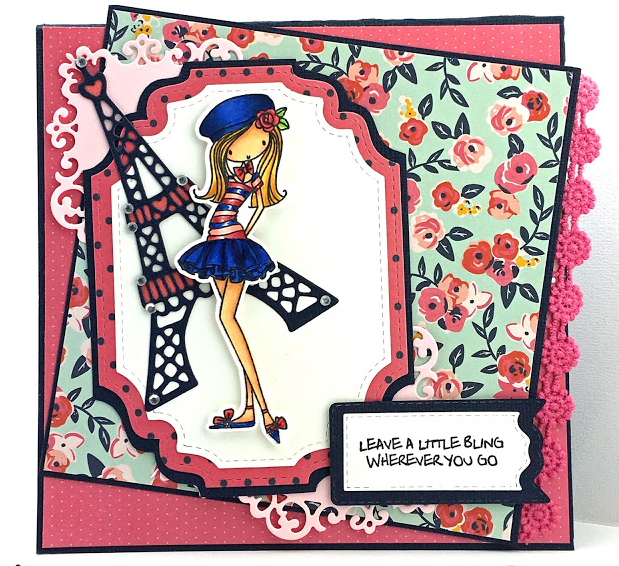 Cling Mounted Rubber Stamps Girl Can&