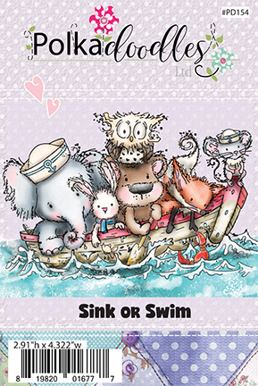 Sink Or Swim Stamps / Sellos de Polímero Arca Descontinuado LDRS Creative