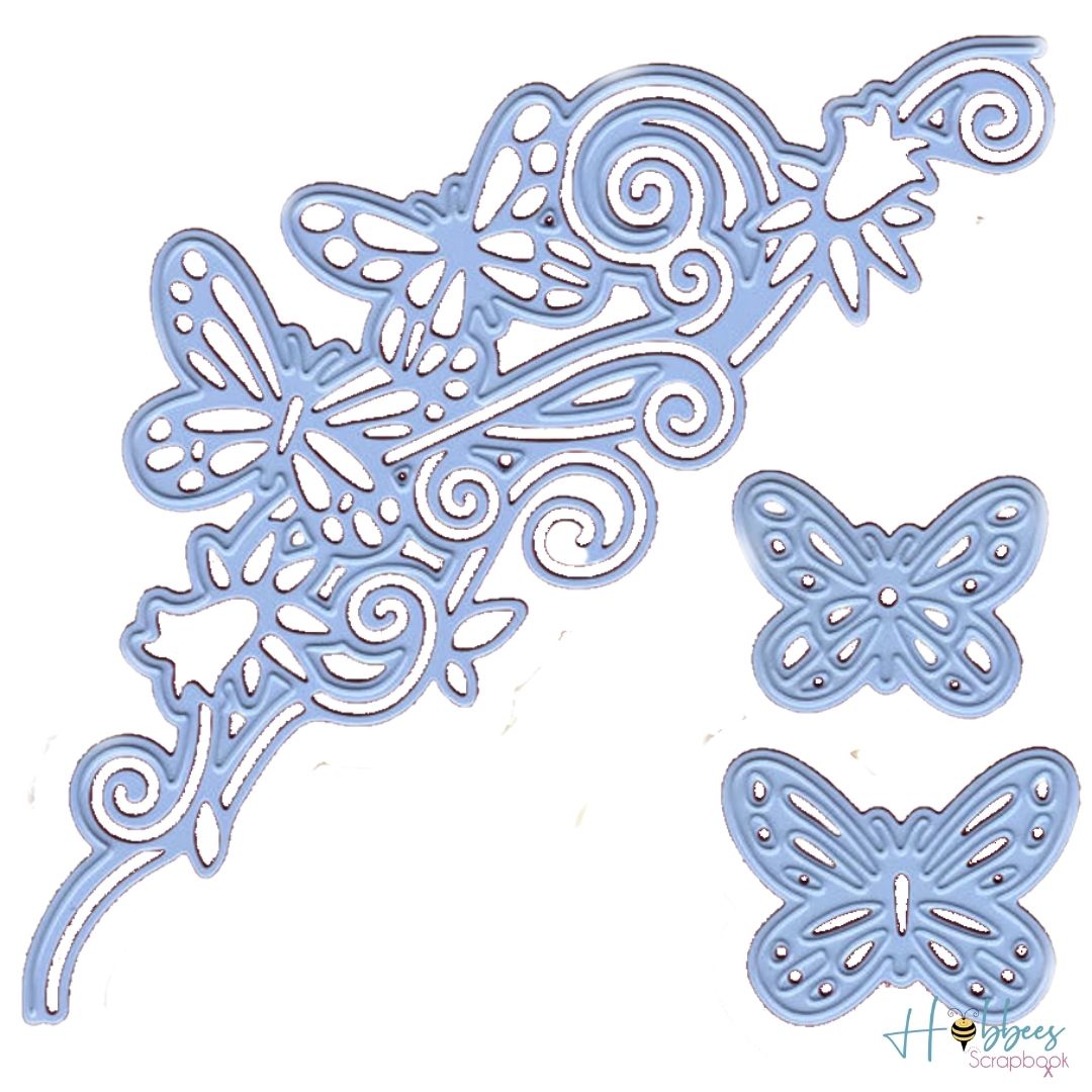Butterfly Border Dies / Suajes de Borde y Mariposas Descontinuado Marianne design