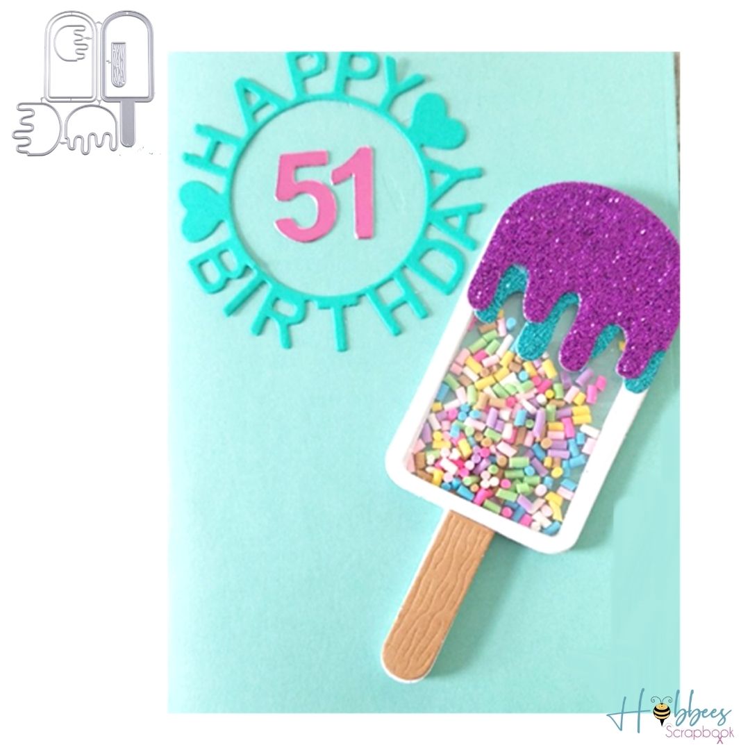 Suaje de Paleta de Hielo Shaker Dados de Corte / Suajes / Troqueles Hobbees