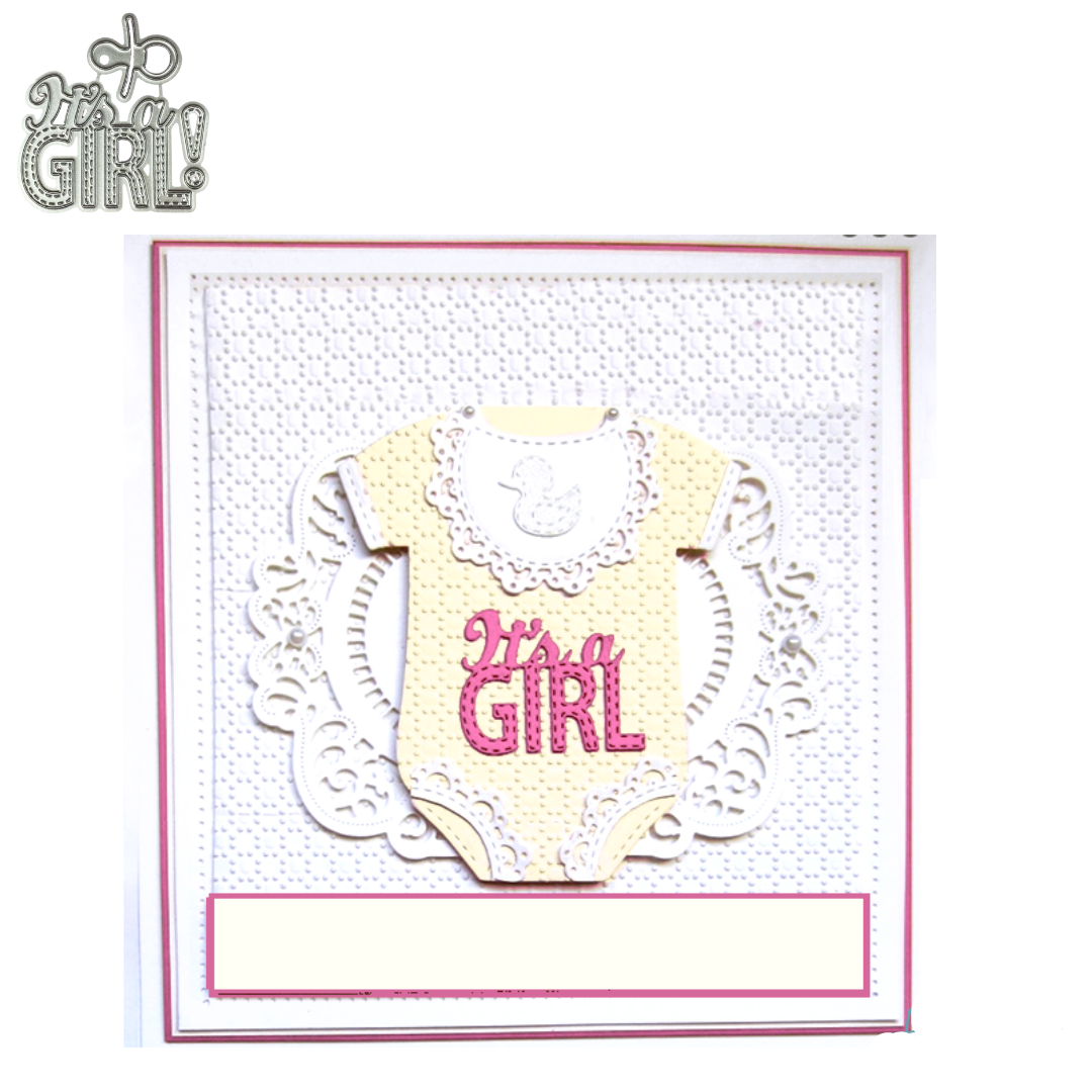 Suaje It´s a Girl / Es una Niña Dados de Corte / Suajes / Troqueles Hobbees