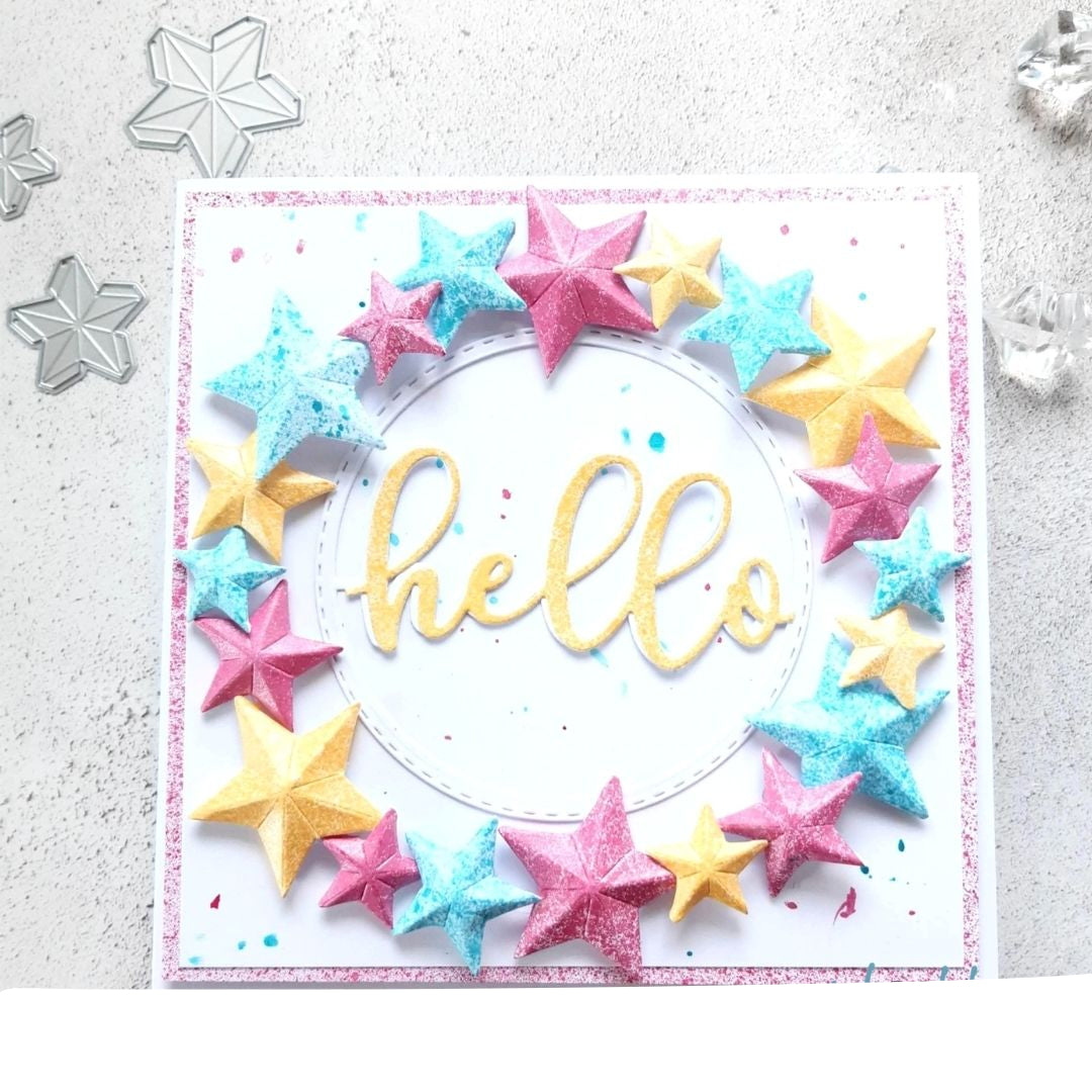 Suajes de Estrellas 3D Dados de Corte / Suajes / Troqueles Hobbees