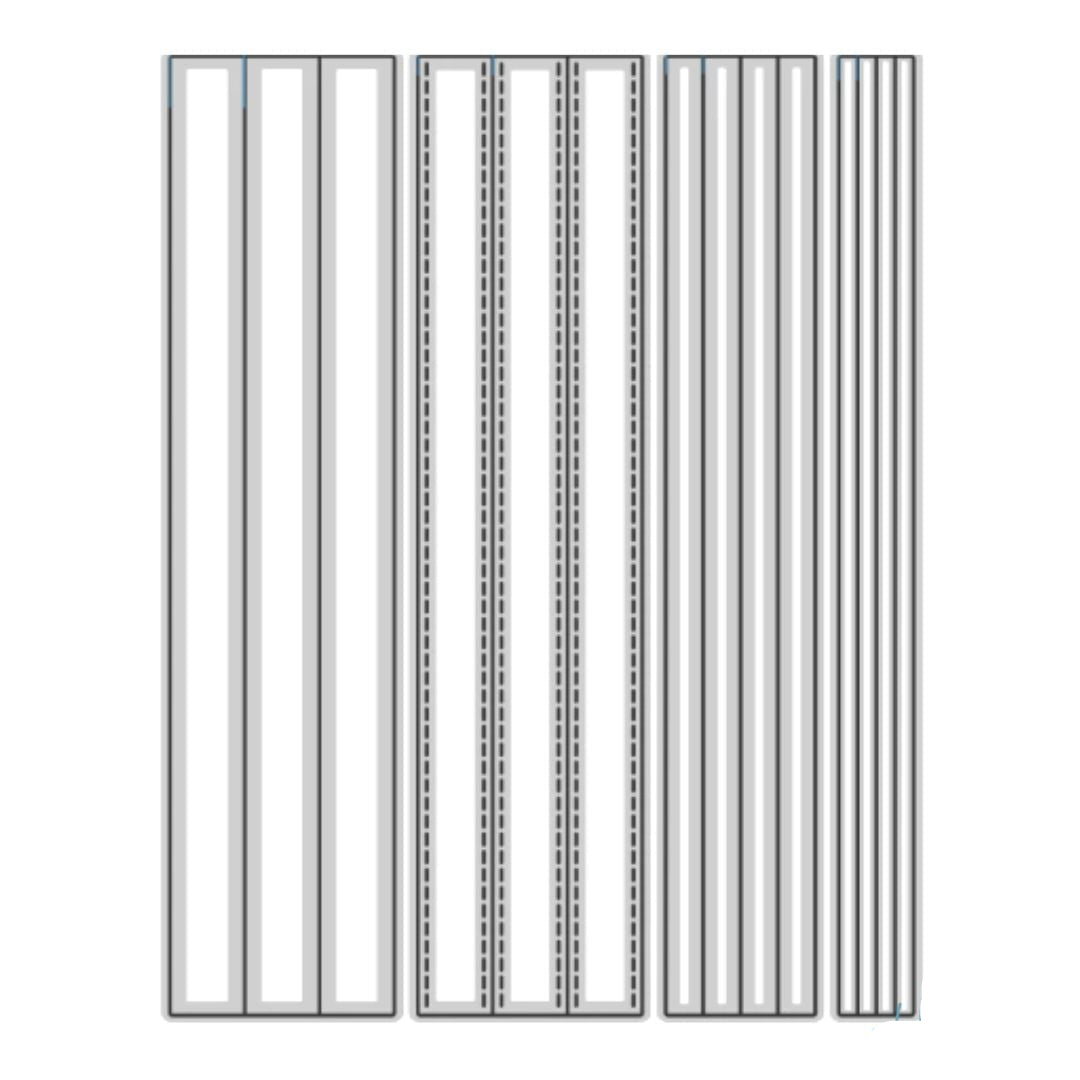 Suajes de Tiras de Papel Dados de Corte / Suajes / Troqueles Hobbees