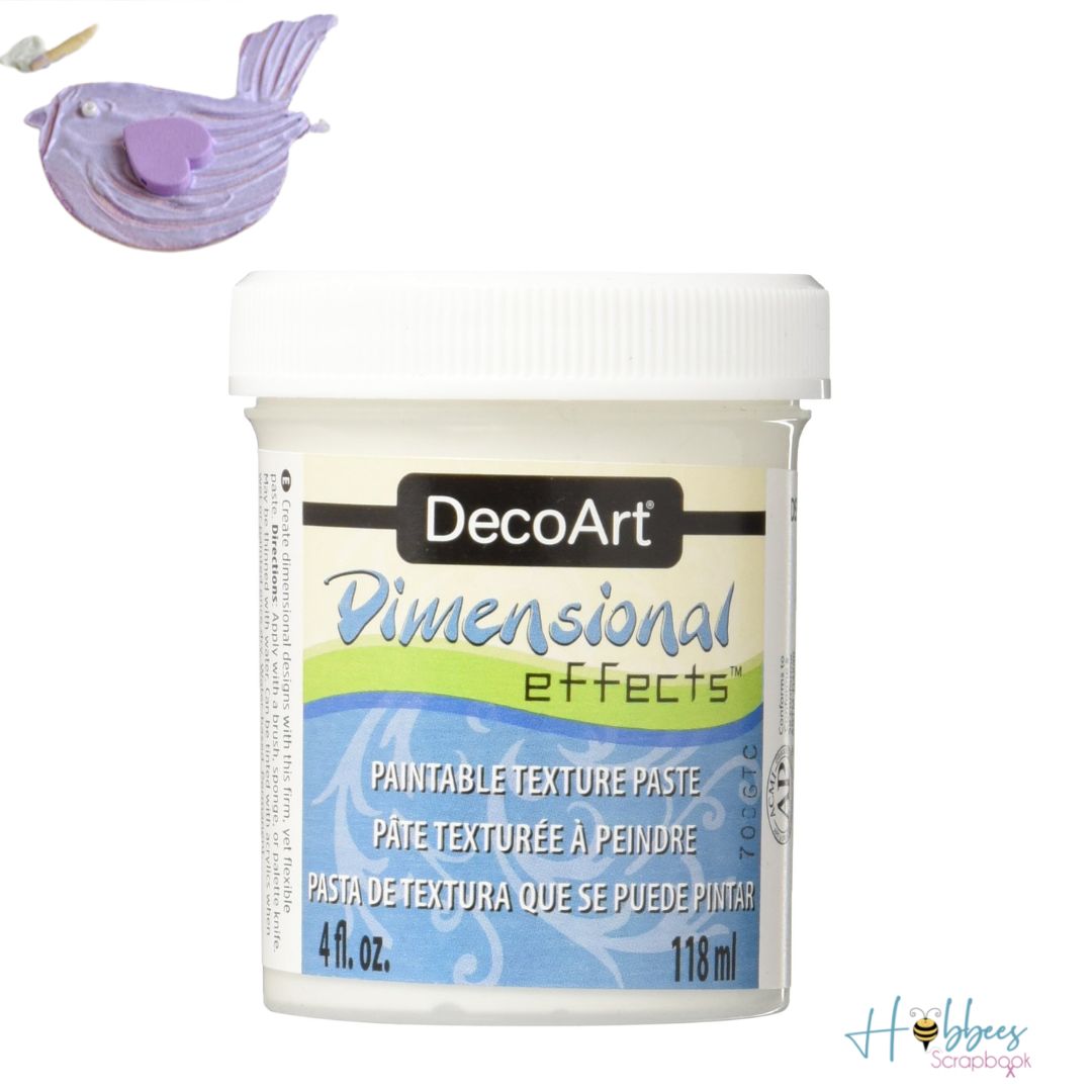 Dimensional Effects Texture Paste / Pasta de Textura de Efectos Dimensionales Pastas Texturizadoras y Medios Mixtos DecoArt