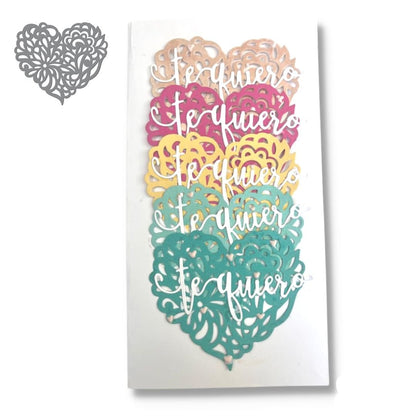 Magnolia Heart Die / Suaje de Corazón Caladito Dados de Corte / Suajes / Troqueles Ultimate Crafts