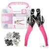 Crop A Dile Pink Kit / Estuche con Perforadora para Ojillos Rosa