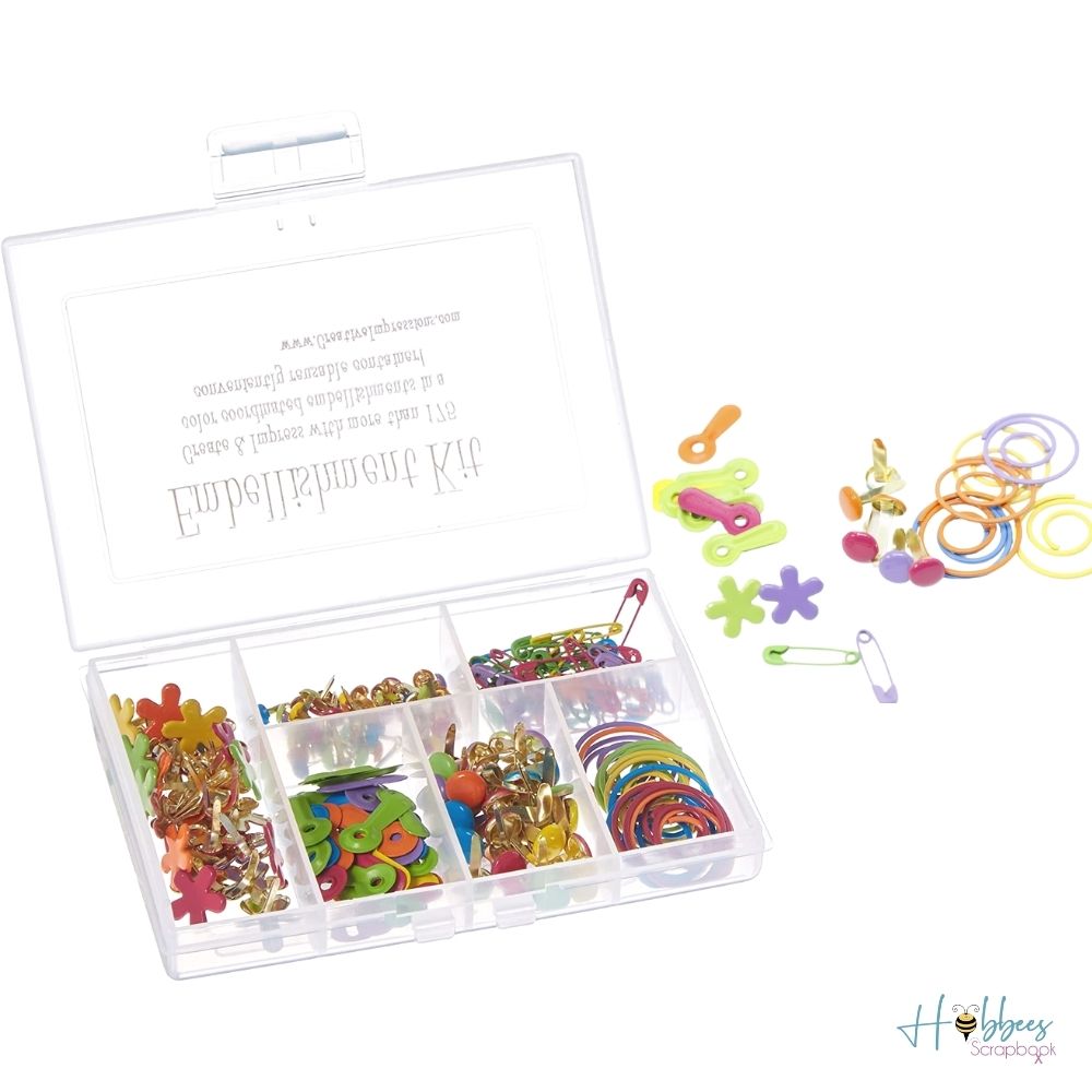 Tropical Embellishment Kit / Kit de Decoración para Papel Colores Tropicales