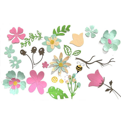 Suaje de Flores y Hojas Variadas Dados de Corte / Suajes / Troqueles Hobbees