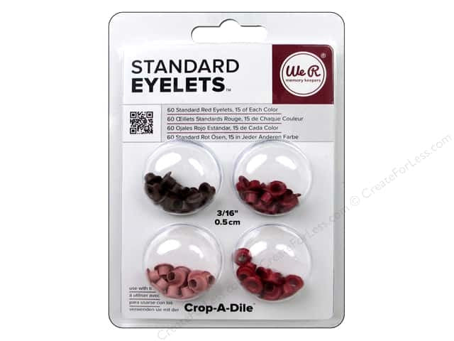 Standard Eyelets Red / Ojillos Estándar Rojos Adornos / Embellishments We R Memory Keepers