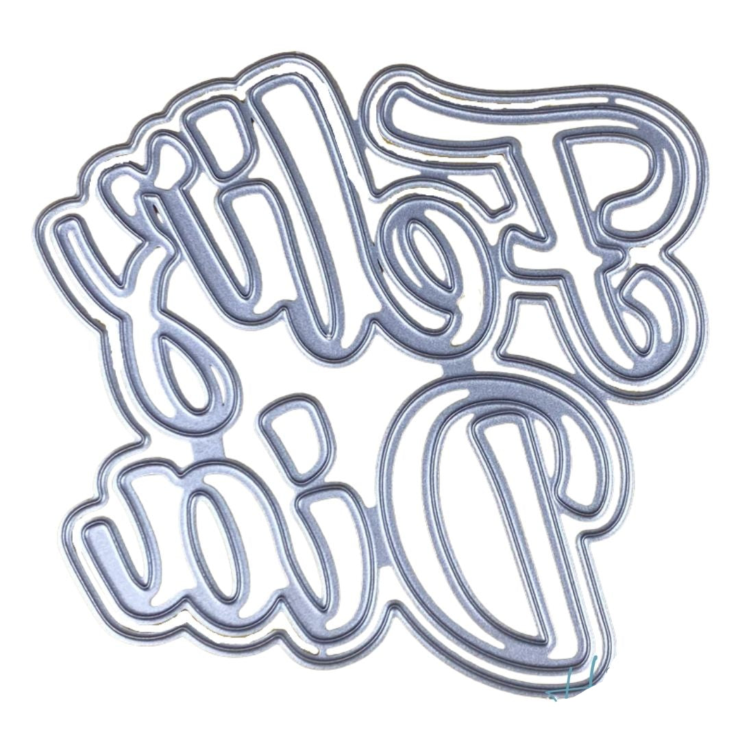 Suaje de Feliz Día con Sombra Dados de Corte / Suajes / Troqueles Hobbees