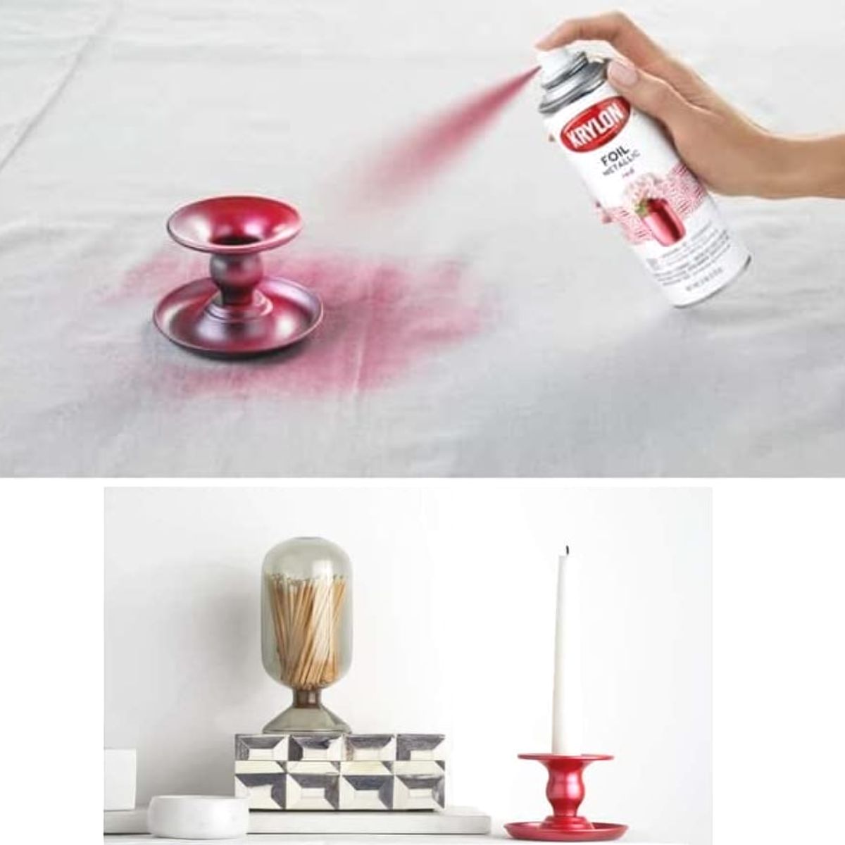 Premium Metallic Foil Spray Paint / Pintura Metálica Roja