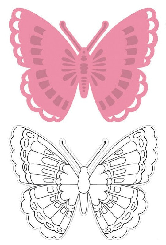 Butterfly Die & Stamp / Set de Suaje y Sello de Mariposa