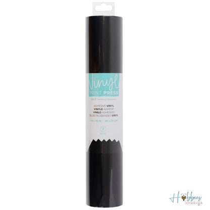 Vinyl Print Press 10&quot; / Vinil Termoadhesivo Negro Viniles We R Memory Keepers