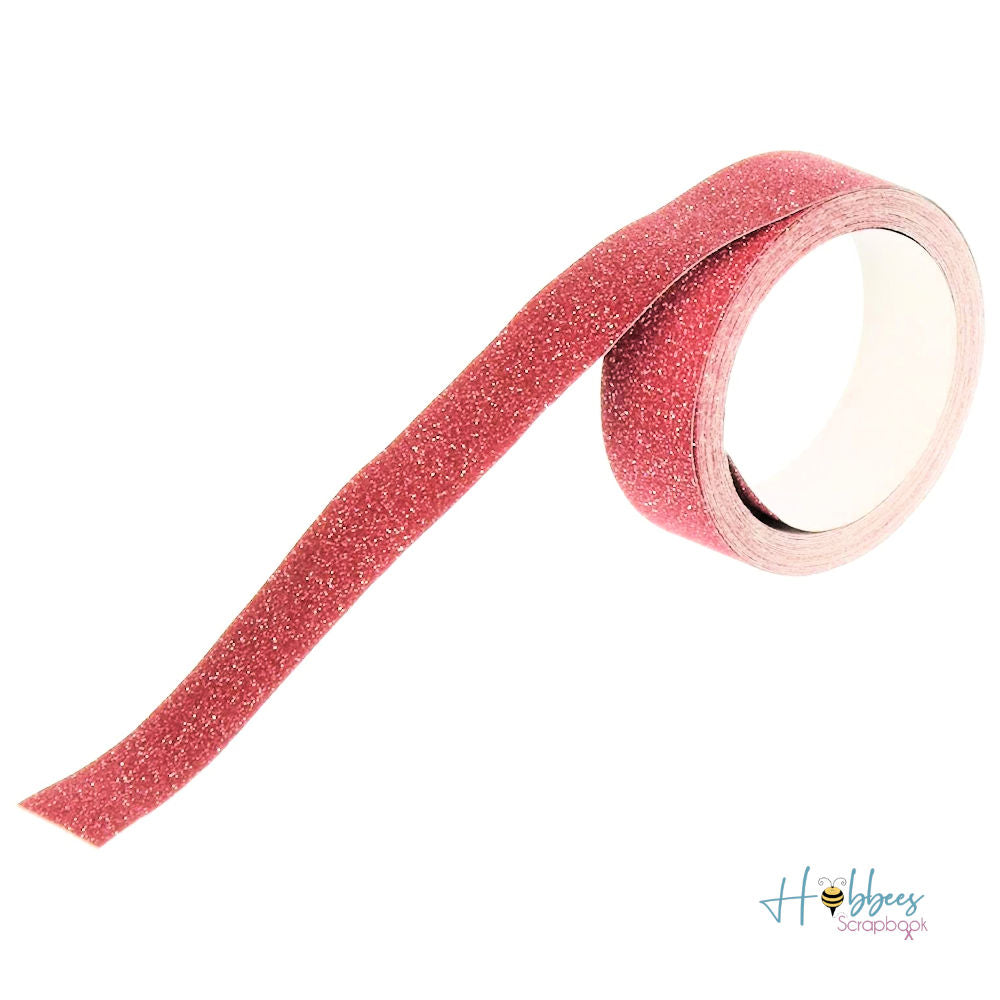 Sparkle Tape Red / Cinta Adhesiva Roja Brillante Descontinuado Darice