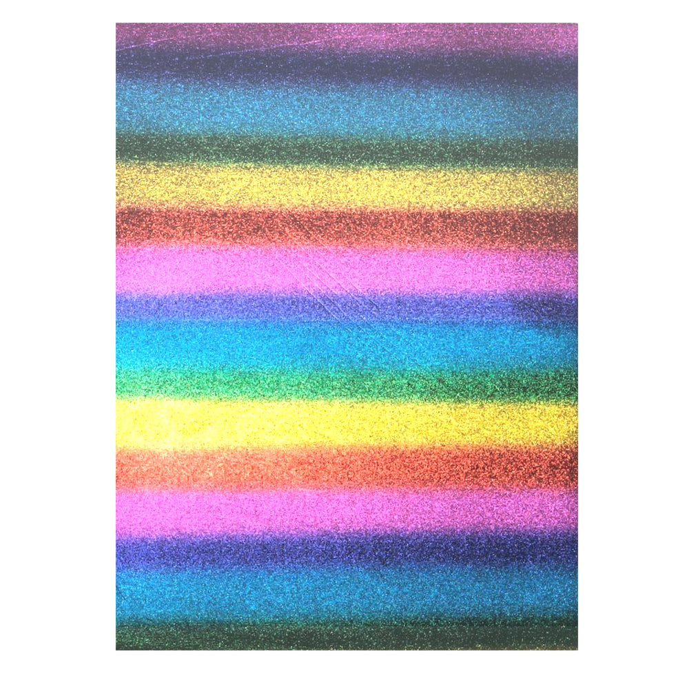 5 Hojas de Foamy Metalizado Arcoiris Descontinuado Barrilito