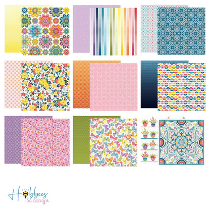 Wonders Paper Pad 12 x 12" / Block de Papel Mandalas y Flores Descontinuado American Crafts