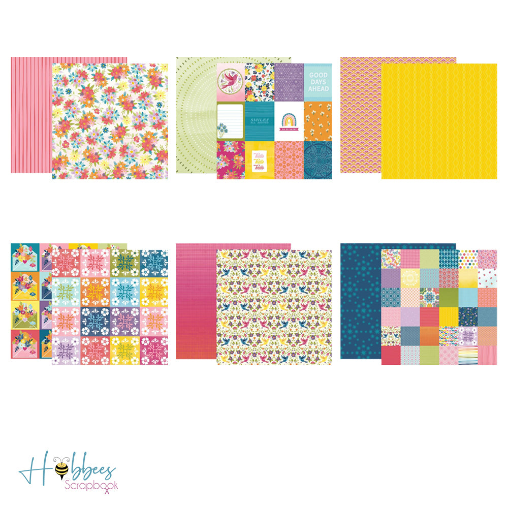 Wonders Paper Pad 12 x 12" / Block de Papel Mandalas y Flores Descontinuado American Crafts