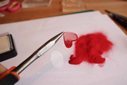 Cardinal Red Embossing Powder / Polvo de Embossing Rojo Descontinuado Wow!