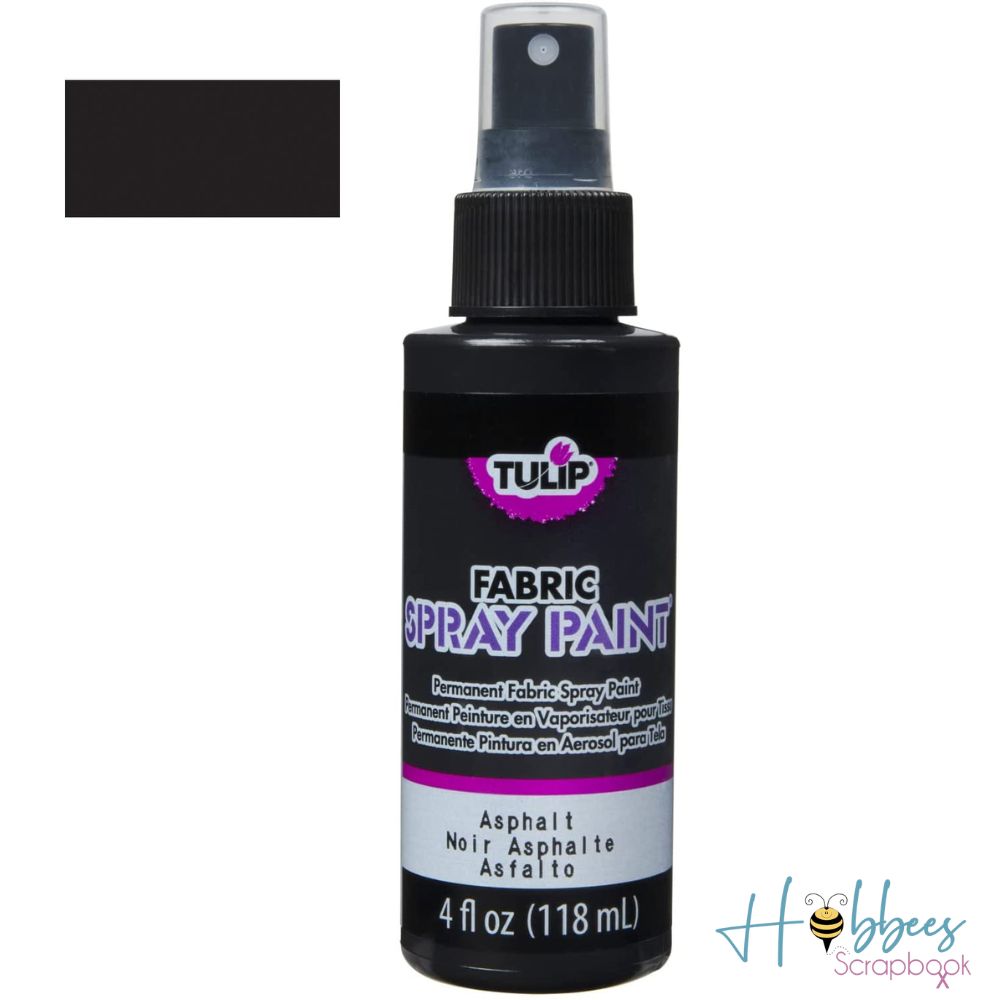 Tulip Fabric Spray Paint Black / Spray para Tela Negro