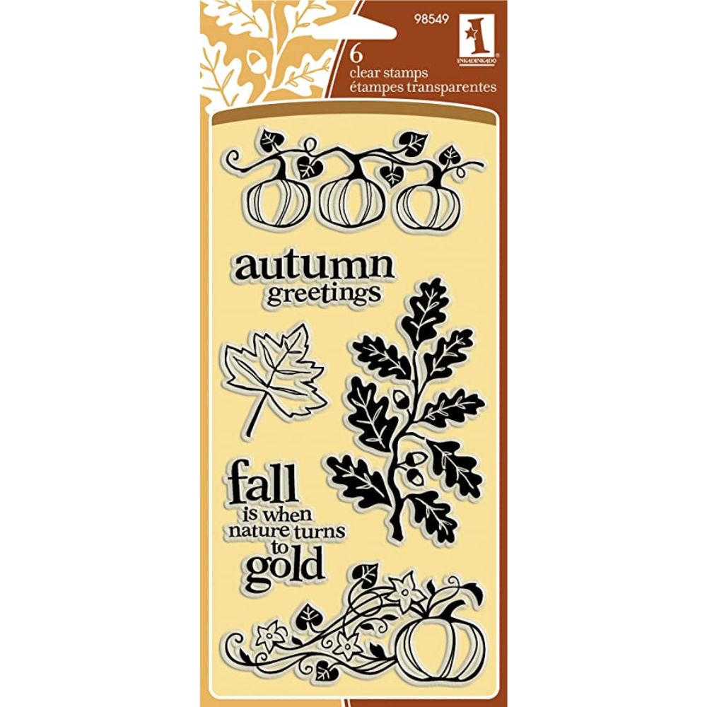 Sellos de Polímero Calabaza  / Autumn Foliage Descontinuado Inkadinkado