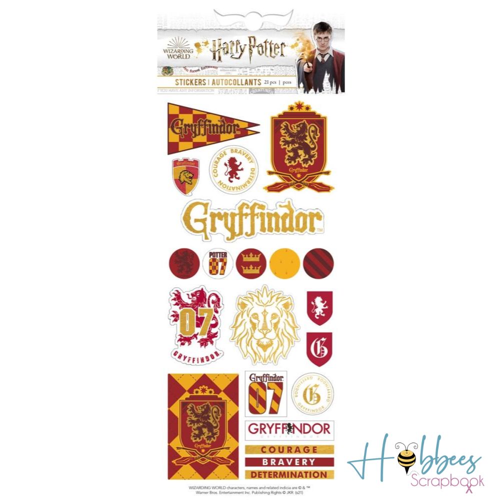 Harry Potter Gryffindor Foiled Stickers / Estampas Laminadas