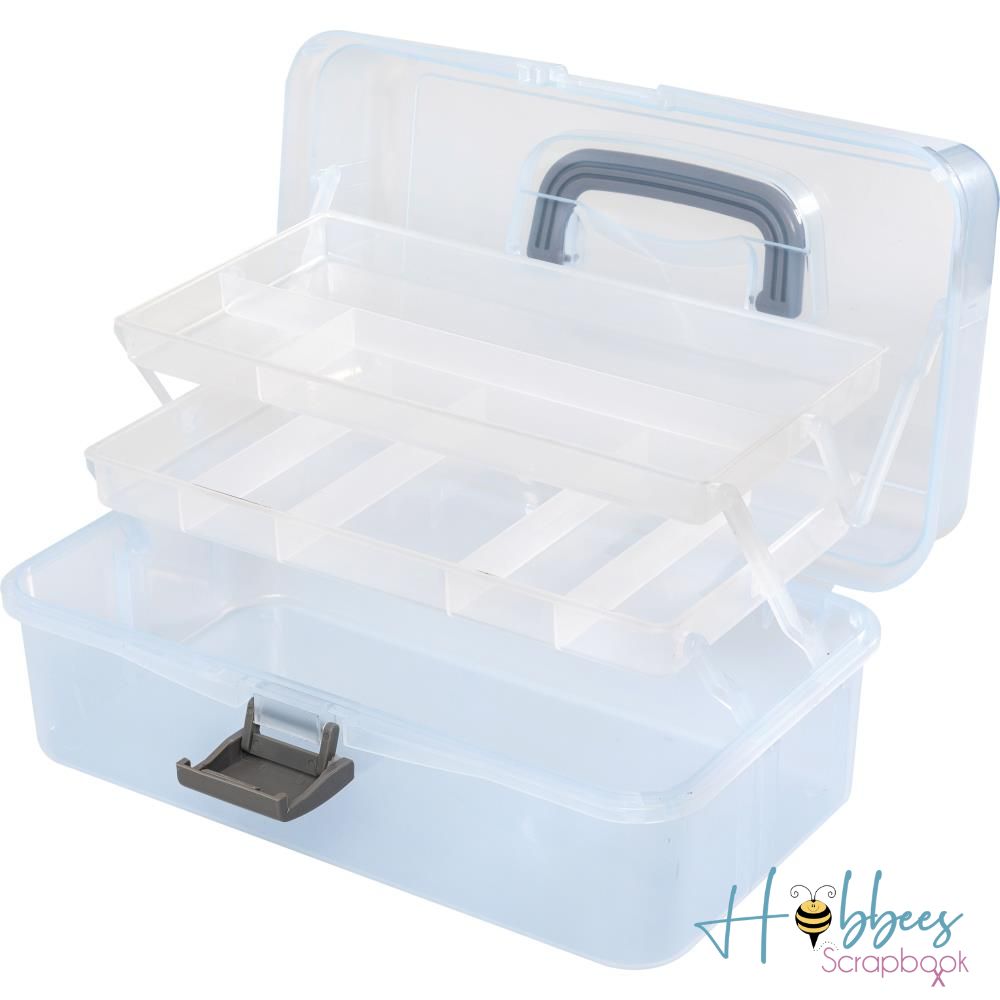 Craft Tool Box Translucent Plastic Storage / Caja de Almacenamiento