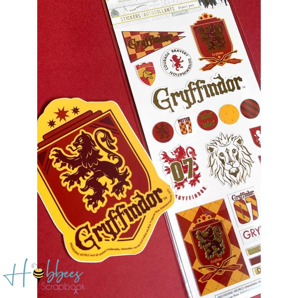 Harry Potter Gryffindor Foiled Stickers / Estampas Laminadas