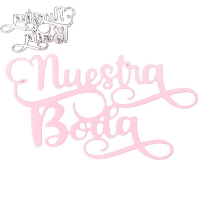 Suaje de Nuestra Boda Dados de Corte / Suajes / Troqueles Hobbees